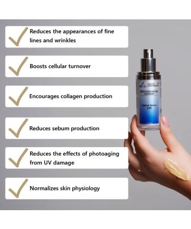 Retinol Serum 0.5% - Best Anti-Aging Skin Repair Face Cream | Non-Greasy Professional Formula | 1Oz for Youthful Skin - Buy Online on GoSupps.com