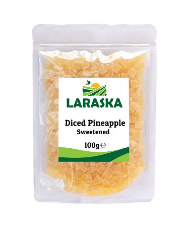Diced Dried Pineapple Sweetened 100g - Healthy Snack Fruity Premium Quality