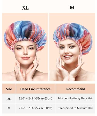 Shop Mikimini 2-Pack Waterproof Shower Hoods for Women & Girls - Reusable Washable & Fashionable - Medium Size in Pink - Perfect for Kids! - Buy Online on GoSupps.com