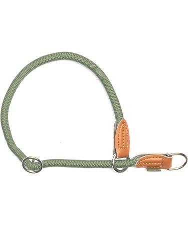 Leisegr n Adjustable Paracord Dog Collar | Nylon Devon Model | Hoary Green | Size L | Durable & Stylish for International Shipping - Buy Online on GoSupps.com