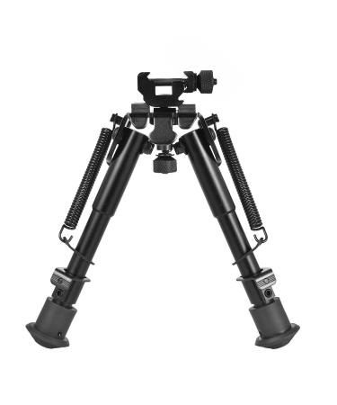 CVLIFE 6- 9 Inch Picatinny Bipod with 360 Degree Swivel Bipod Picatinny Adapter & Spring Return Rifle Bipods for Hunting