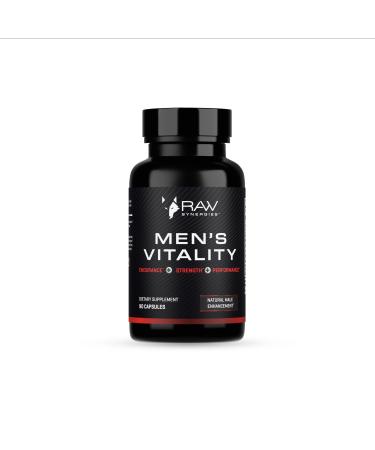 RAW Synergies Men s Vitality L-Arginine & Cordyceps for Strength Heart & Focus Performance Support Supplement 30 Servings