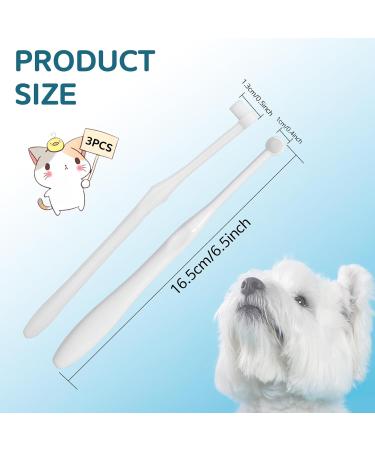 3Pcs Dog Toothbrushes Pet Toothbrush with Ultra Soft Nano Bristles Pet Cat Dental Care Oral Hygiene Toothbrush for Sensitive Pet Teeth Gums Puppy Kitten Toothbrush - Buy Online on GoSupps.com