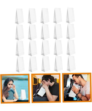 Healvian 50pcs Kraft Coated Paper Vomiting Bags - Disposable Outdoor Trash Bags for Travel - Portable and Eco-Friendly - Buy Online on GoSupps.com