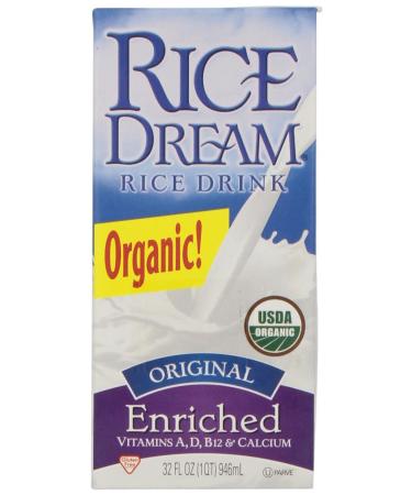 Rice Dream Organic Rice Drink, Original, 32 Ounce (Pack of 12)