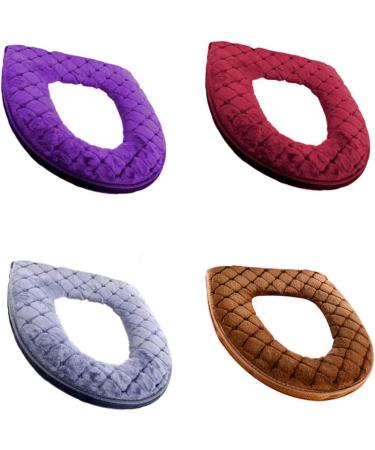 Soft Washable Toilet Seat Cover with Zipper - Grey | Eioflia - Buy Online on GoSupps.com