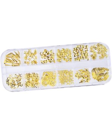 Beaupretty Tools Boxes nail art decoration nail tools rose gold decorations manicure tools nail decorations for nail art nail art ornaments manicure decoration hollow out 3d golden Nails - Buy Online on GoSupps.com