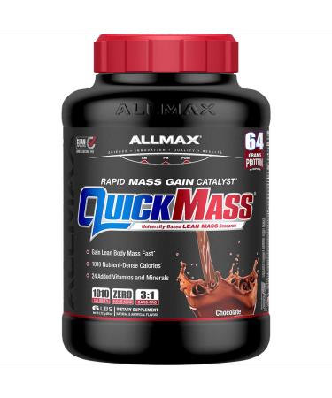 ALLMAX Nutrition QuickMass Rapid Mass Gain Catalyst Chocolate 6 lbs (2.72 kg)