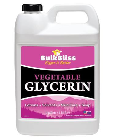 Vegetable Glycerine Food Grade Non-GMO for Skin Crafts - 1 Gallon Glycerin Liquid