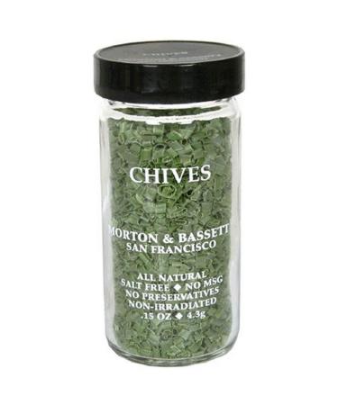 Morton & Bassett Chives, .15-Ounce Jars (Pack of 3)
