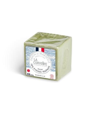 La Corvette Le Cube Edition Limit e Savon de Marseille Olive 300 g - Savon de Marseille traditionnel certifi naturel Cosmos NAT 300 g (Lot de 1)