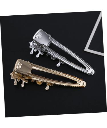 Beaupretty Wedding Crystal Barrettes rhinestone small hair barrettes metal hair clips for women hairpin women hair clips womens hair clips alligator clips for hair Miss button wedding Hair - Buy Online on GoSupps.com