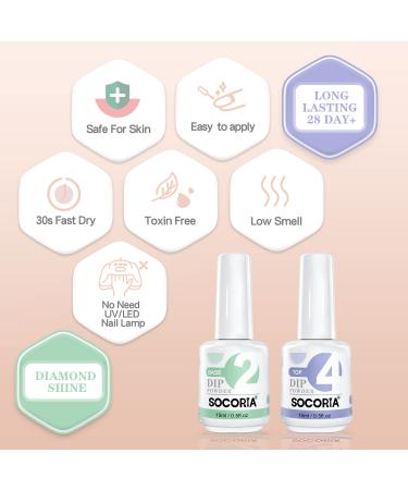 Buy Dip Powder Base Coat 15ml | Fast Dry Long-Lasting Nail Dipping Powder for DIY Salon & French Nail Art - No Lamp Needed - Buy Online on GoSupps.com
