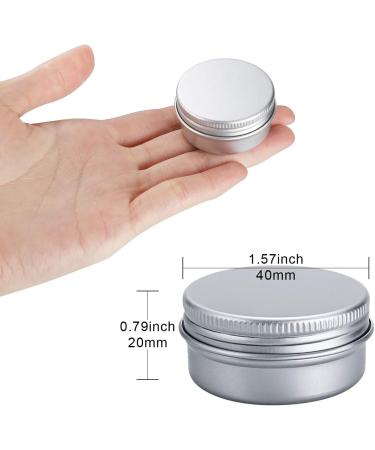 Buy 20 Aluminum Empty Jars (20ml) - Round Travel Cream Jars for Lotion Masks & Nail Art - Silver - International Shipping Available - Buy Online on GoSupps.com