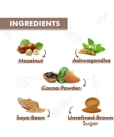 Amaara's Cocoa Hazelnut Spread | Infused with Ashwagandha | Creamy & Healthy chocolate for Bread Waffles Baking | Nutrients rich | Vegan | 100% Vegetarian | No refined sugar | 220g (7.7oz) - Buy Online on GoSupps.com