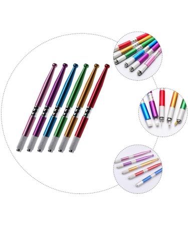 Balacoo Stainless Steel 6pcs Manual for Supplies Steel Embroidered Permanent Pens Pencil Pen Stainless Makeup Professional - Buy Online on GoSupps.com