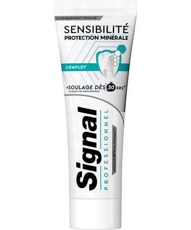SIGNAL Professional Sensitivity Toothpaste Mineral Protection Complete Relief from 30 seconds 88% ingredients of natural origin 75ml - Buy Online on GoSupps.com