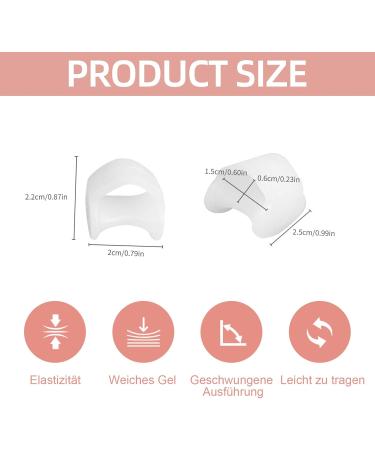 8pcs Toe Separator Spreader for Hallux Valgus - Little Toe Extension & Spacer in 4 Colors | Prevent Overlapping Toes - Buy Online on GoSupps.com
