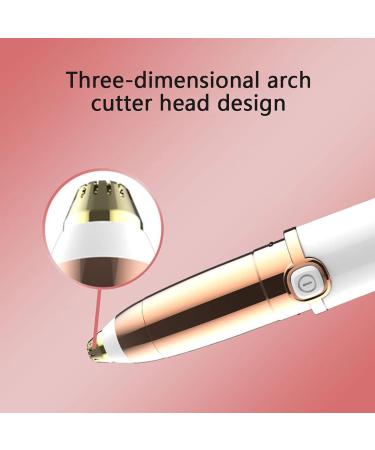 Buy Electric Eyebrow Trimmer Pen - Painless Facial Hair Remover & Mini Shaver for Women - Portable & Stylish (White - Buy Online on GoSupps.com