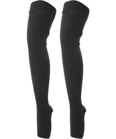 Fybida Long Compression Socks with Open Toe - Breathable Stockings for Leg Edema Relief & Comfort - Buy Online on GoSupps.com