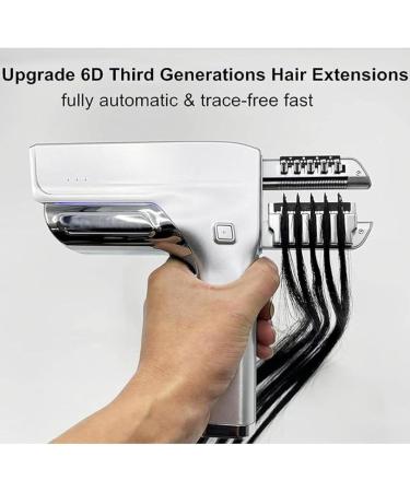 6D Hidden Hair Extensions 5-Pin Hair Extension Gun for Salons 30min Quick-operated Non-marking Hair Extension Tool with Remover Tool Fast Installation and Removal - Buy Online on GoSupps.com