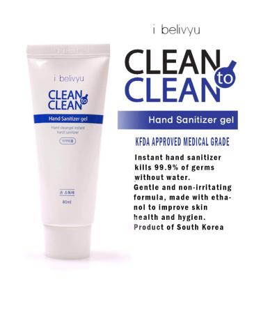 CleantoClean Hand Cleaner Sanitizer 5-Pack (80ml each) - Fast and Effective Germ-Killing Formula - Buy Online on GoSupps.com