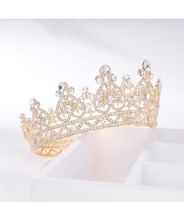 MR Gold Rhinestone Queen Crown for Women - Perfect for Wedding, Prom, Pageant - Shop Now! - Buy Online on GoSupps.com