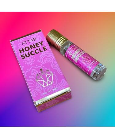 Honey Suckle Natural Perfume Oil Attar For long Lasting With Easy Apply Roll On For Men And Women - 8 ML (Pack Of 1)