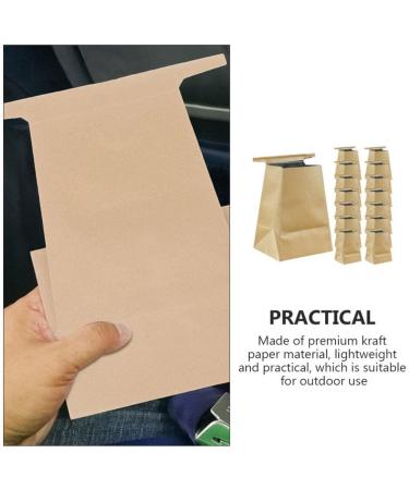 15pcs Disposable Kraft Paper Vomit Bags for Car, Motion & Morning Sickness - Airline & Pregnancy Friendly - Buy Online on GoSupps.com