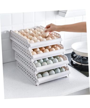Artibetter Box 30 Egg Container Shelf Brackets Refrigerator Egg Bins Egg Storage Container Fridge Bin Food Cage As Shown 33X26.5X14.3cm - Buy Online on GoSupps.com