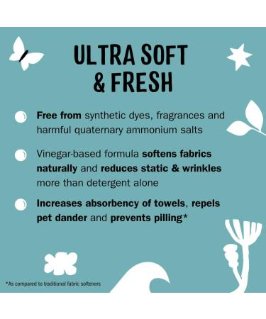 Molly’s Suds Natural Fabric Softener for Sensitive Skin | Plant-Based Essential Oils | Unscented Fights Static & Reduces Wrinkles | 50 Loads - Buy Online on GoSupps.com