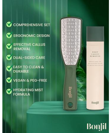 Foot Scrubber & Softening Spray | Double-Sided File Tool for Dead Skin | Doctor-Approved Cracked Heel Treatment - Buy Online on GoSupps.com