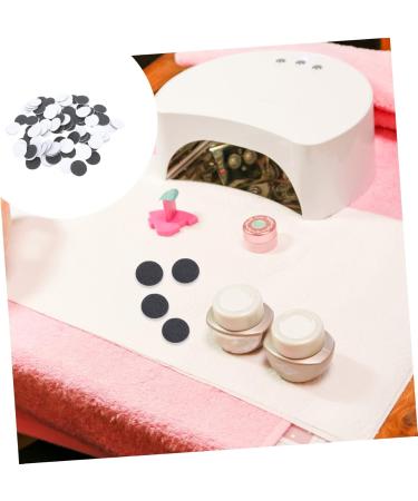 NOLITOY 1 Frosted Sheet Pedicure Tools for Feet Round Sanding Discs Manicure Grinding Slice Nail Set 2.5x2.5cm Black - Buy Online on GoSupps.com