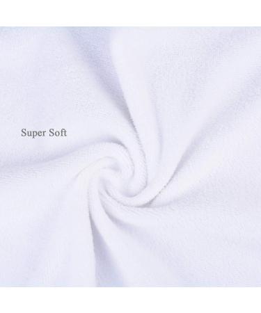 8 Pack Microfiber Face Towels 12x12 inch - Super Absorbent & Quick Drying Makeup Remover Cloths - Eco-Friendly Facial Cleansing Cloth Set (White) - Buy Online on GoSupps.com