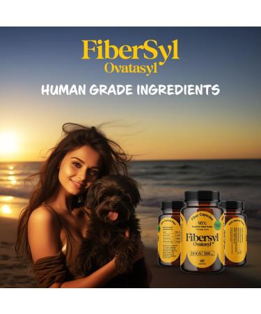Medsmehappy FiberSyl Ovatasyl Prebiotics for Dogs Digestive Health - 60 Capsules - Buy Online on GoSupps.com