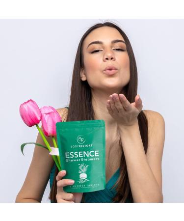 BodyRestore Aromatherapy Shower Steamers - 15 Pack Tea Tree Oil Shower Bombs for Stress Relief and Relaxation - Bath Gifts for Women and Men - Buy Online on GoSupps.com