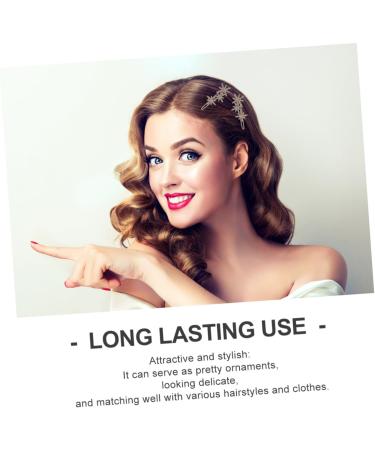 Angoily Snowflake Hairpin Star Hair Barrettes Wedding Hair Accessories Rhinestone Hair Barrettes Christmas Hair Accessories Christmas Hair Pins Rhinestone Headpiece Fine Alloy Miss Clip - Buy Online on GoSupps.com