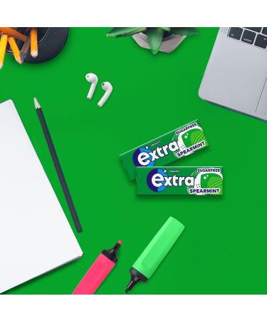 Wrigley's Extra Sugarfree Gum - Spearmint (10 per Pack x 5) - Pack of 2 Helps with Oral Hygiene for Healthy Teeth and Gums Sold By Kidzbuzz - Buy Online on GoSupps.com