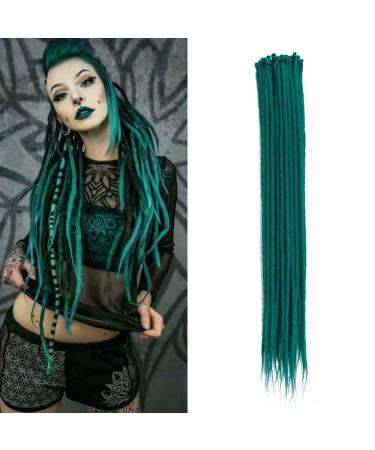 Thin 0.6cm long synthetic dreadlock extensions Handmade 20 inch 20 strand crochet hair long crochet braids hip-hop style soft dreads hair extensions Vol# 20inch-a color bd#