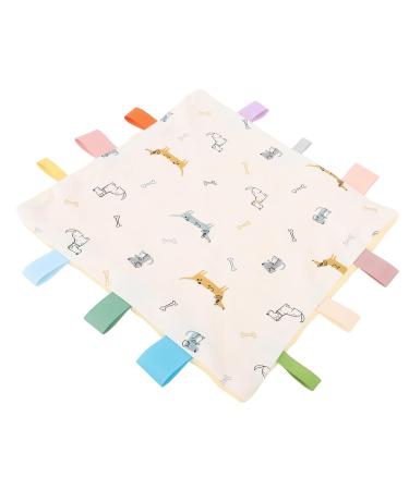 Comfort Towel for Toddlers - Soft Cotton Teething Ring & Saliva Towel with Beautiful Patterns | Ideal for Home & Outdoor (Dog) - International Shipping Available - Buy Online on GoSupps.com