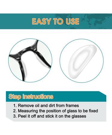 12 Pairs Eyeglass Nose Pads  Transparent Anti-Slip Nosepads  Stick on Anti-Slip Soft Silicone Adhesive Nose Pads for Eyeglass Glasses  Sunglasses(Transparent  2mm) - Buy Online on GoSupps.com