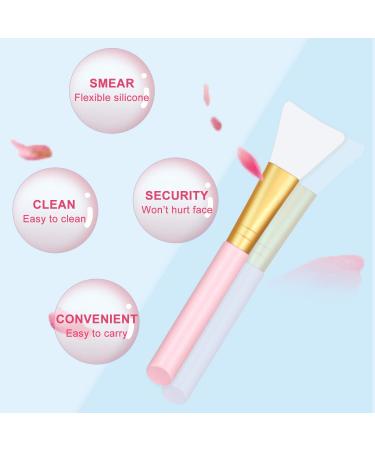 12-Piece Silicone Face Mask Brushes - Soft Facial Mud Applicator for Sleeping Mask, Mud Mask, Body Lotion - Beauty Tools - Buy Online on GoSupps.com