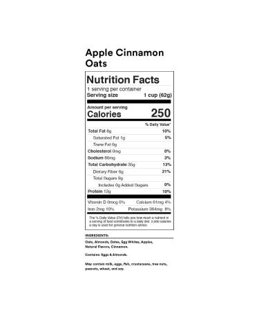 RXBAR Apple Cinnamon A.M. Oats | 12ct 2.18oz Cups | Gluten Free Oatmeal Cups - Buy Online on GoSupps.com