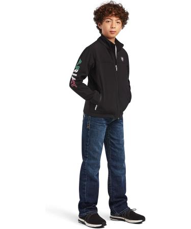 ARIAT Unisex Youth New Team Softshell Mexico Jacket - Water Resistant - Medium Black - Buy Online on GoSupps.com