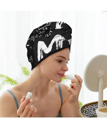 I Love Math Microfiber Hair Towel | Super Absorbent Coral Velvet Wrap for Long Curly & Thick Hair - Quick Dry for Women - Buy Online on GoSupps.com