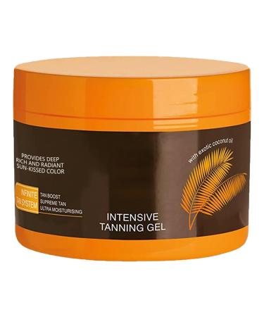 Luxury Intensive Tanning Gel Intensive Tanning Luxe Gel Intensive Tanning Gel for Sunbed Outdoor Sun Tanning Natural Tanning Accelerator Cream Gel Brown Tanning Gel (150 ml)