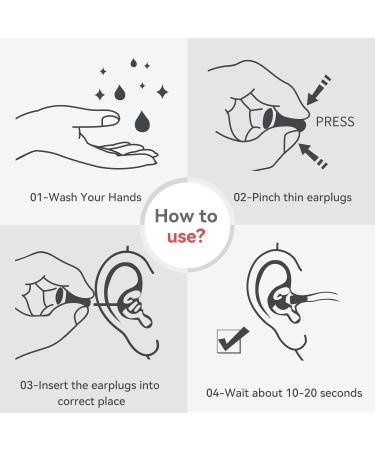 Buy Foam Ear Plugs - 60 Pair 38dB Noise Reduction Earplugs for Sleep Travel Shooting and Studying - Soft Yellow Hearing Protection - Buy Online on GoSupps.com