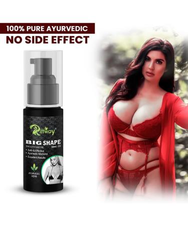 Big Shape Breast Spray Oil - Natural Solution to Enhance Breast Size by 2 Cups | Hormone Balancing Formula for Women - Buy Online on GoSupps.com