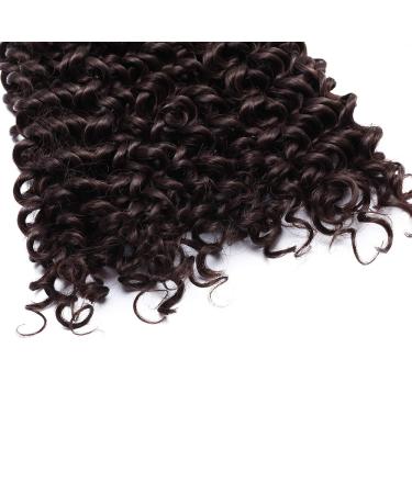 SEGO 3 Pack Hair Extensions - Water Wave Braids Afro Kinky Curly Closure Medium Brown 8 (20cm) - 90g for Crochet Styles - Buy Online on GoSupps.com