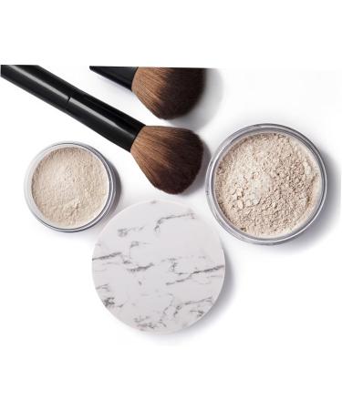 BIUDECO 2pcs Storage Box Powder Case Blusher Powder Jar Cosmetic Case Powder Puff Holder Makeup Case - Buy Online on GoSupps.com